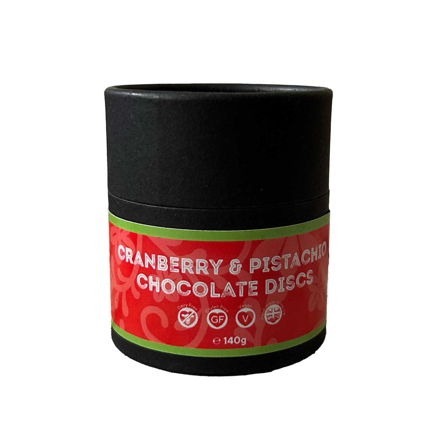 Cranberry & Pistachio Chocolate Discs