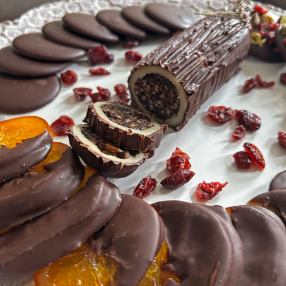 Cherry & Almond Yule Log