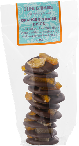 Orange and Ginger Chocolate Discs