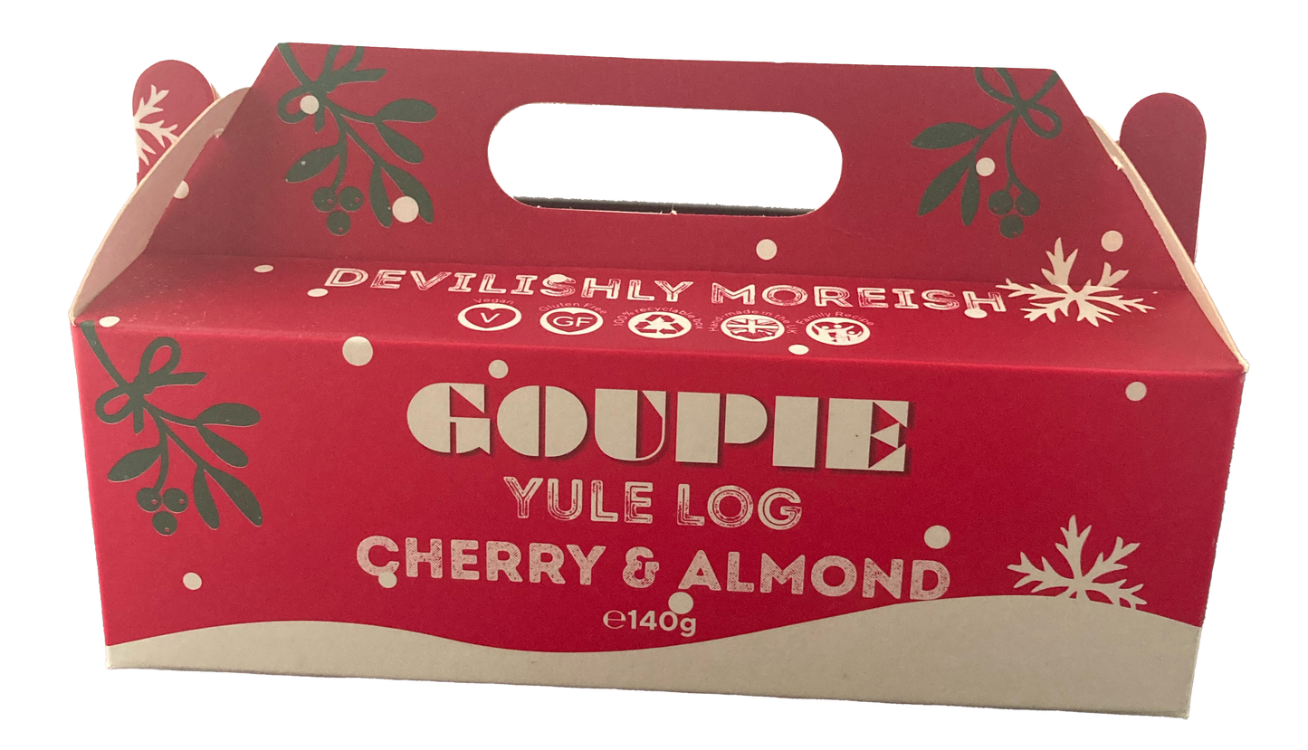 Cherry & Almond Yule Log