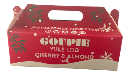 Cherry & Almond Yule Log